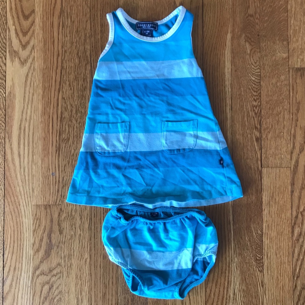 Toobydoo toddler tank dress, size 12-18m